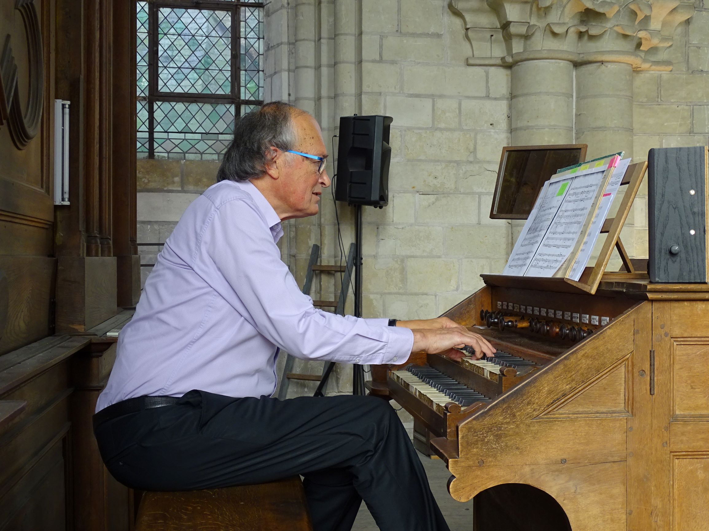 Jean Dumez, titulaire de l'orgue de la Trinité